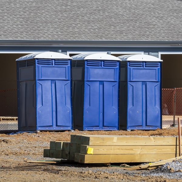 are there any restrictions on where i can place the portable restrooms during my rental period in Laurel Lake